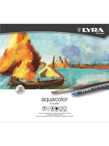LYRA Aquacolor 24 Wachsmalstifte – Aquarell Wachsmaler