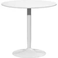 HOMCOM Runder Esstisch für 2 Personen - Platzsparender Esszimmertisch mit modernem Design, ideal für kleine Küchen. Robuste Konstruktion mit rutschfester Fußauflage für stabilen Stand und vielseitigen Einsatz als Küchentisch oder Couchtisch.