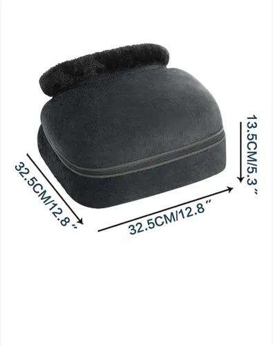 Shiatsu-Massagegerät, 2-in-1 für Füße und Rücken, mit Wärmefunktion, abnehmbarem
