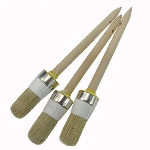 Stück Ringpinsel Ø 35 mm Größe 8 Rundpinsel Lackierpinsel helle Borste 3