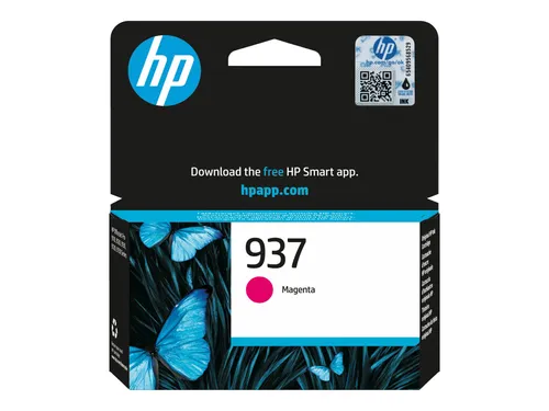 Original HP 4S6W3NE / 937 Druckkopfpatrone magenta - Druckerpatrone für HP OfficeJet Pro 9100, liefert bis zu 800 Seiten in hochwertiger Qualität und sorgt für brillante Farbdrucke.
