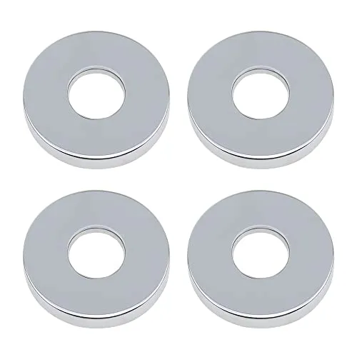 PLCatis Verchromte Rohrabdeckung 4 Stück Wasserhahn Rosette Ø 26mm (3/4