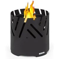 Blumfeldt Feuerschale mit Grillrost - Mobile Stahl-Feuerschale für Balkon & Camping - Grills und Feuerschalen: Genieße unvergessliche Grillabende im Freien mit unserer robusten, wetterfesten Feuerschale aus Stahl und praktischem Grillrost.