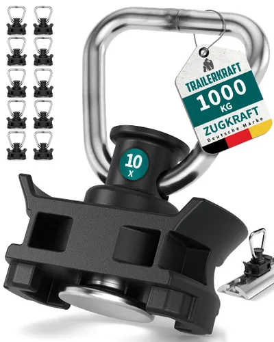 TRAILERKRAFT® Airlineschiene Fitting Airline Fittinge Zurröse Kunststoff 10er