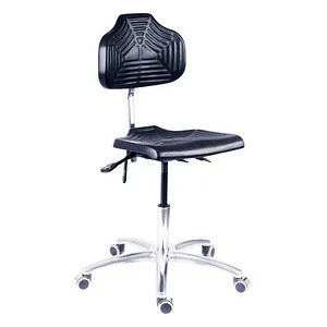Produktbild mey chair Arbeitsdrehstuhl W4-TR-PU-ALU schwarz