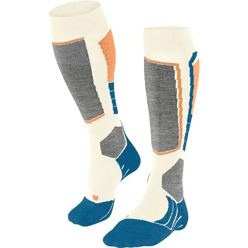 Falke SK2 Intermediate Damen Skiing Kniestrümpfe offwhite-candy 39-40 - Sportsocken für Damen mit mittlerer Polsterung, schützen vor Druckstellen und halten die Füße trocken dank innovativer 3-Lagen-Konstruktion. Ideal für Freizeit-Skifahrerinnen!
