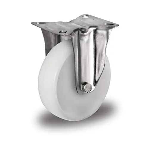 der ROLLENDE SHOP - Bockrolle Durchmesser 80 mm - Serie N0N0 Gleitlager Edelstahl