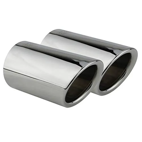 L&P A290 Auspuffblenden - Chrom Edelstahl für VW Modelle - Auspuffblenden aus hochwertigem, rostfreiem Edelstahl für VW Golf und Tiguan, einfache Plug&Play Montage ohne Schrauben oder Schweißen, für einen sportlichen Look.