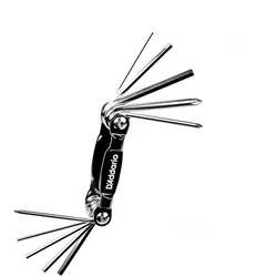 D'Addario PW-GBMT-01 Gitarre/Bass Multitool - Praktisches Multitool für Gitarren und Bässe, ausgestattet mit verschiedenen Sechskantschlüsseln und Schraubendrehern für eine einfache Wartung und Pflege.