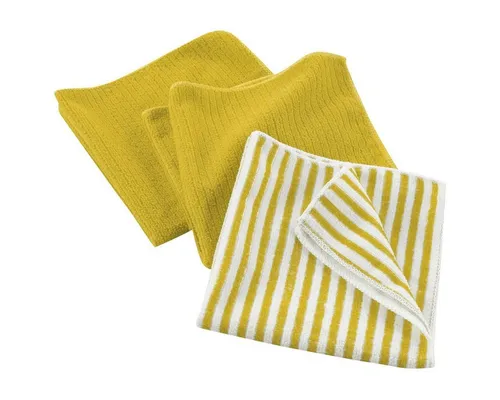 Macosa Home 3x Putztuch gelb Mikrofaser 40x40 cm Mikrofasertuch Reinigungstuch (Polyester, 40x40 cm, Putztuch, 3-tlg., Spültücher Mikrofaserputztuch quadratisch Reinigungstuch)