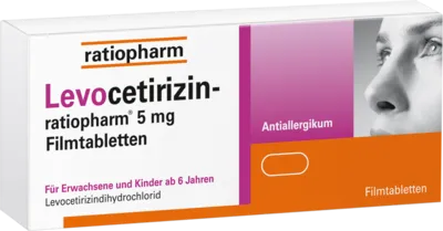 ratiopharm LEVOCETIRIZIN 5 mg Filmtabletten von ratiopharm GmbH