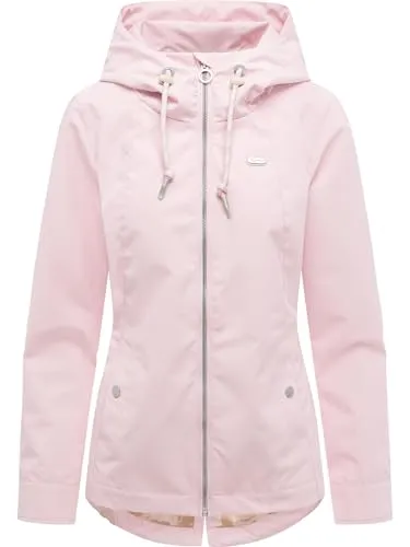 Ragwear Damen Übergangsjacke Monadde Marshmallow Gr. L - Sportliche Übergangsjacke für Damen mit markanter Kapuze. Wasserdicht und winddicht, ideal für wechselhaftes Wetter. Taillierter Schnitt für eine feminine Silhouette und praktische Taschen für den Alltag.
