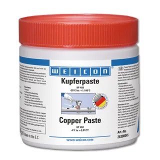 WEICON Kupferpaste 0,45 kg - Hochtemperatur Schmier- und Trennmittel - Anti-Seize-Paste, hochtemperatur- und korrosionsbeständig, ideal für Montageschmierung und Schutz vor Passungsrost.