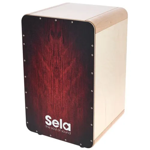 Sela SE 042 Casela Red Dragon - Professionelle Snare Cajon - Percussion Cajon mit 15 mm Birkenkorpus, individuell einstellbarem Snare Sound und Clap Corner Sound für einzigartige Grooves. Made in Germany, ideal für Musiker und Bands.