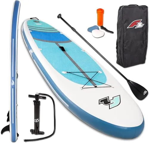 F2 Stand Up Paddling Board Cross 10,5 Weiß 2024 - Aufblasbares Board für Stand-Up Paddling, vielseitig und stabil mit F2 Ultra Light Technologie für höchste Robustheit und Kantenverstärkung.