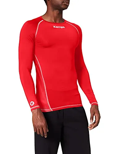Kempa Attitude Longsleeve Herren XL - Rot - Trainingsbekleidung mit enganliegender Passform und Raglanärmeln für optimale Bewegungsfreiheit, ideal für Teamsport und Training.