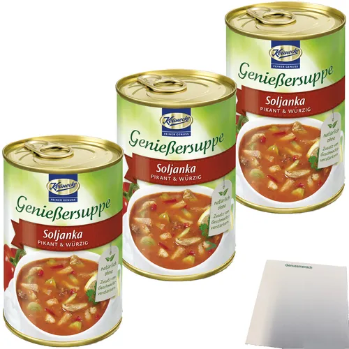 Keunecke Genießersuppe Soljanka 3er Pack 3x400ml Dose usy Block