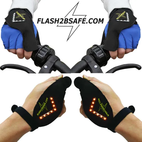 Handblinker FLASH2BSAFE für Radfahrer und Inlineskater