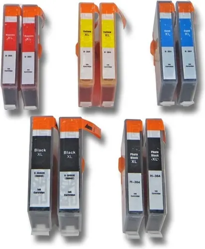 vhbw 10x Tintenpatronen kompatibel mit HP Officejet 4620, 4622 Drucker + Chip (Kompatibel)