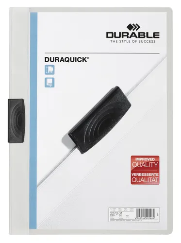 DURABLE Klemmmappe DURAQUICK® weiß 2270-02 Klemm-Mappe