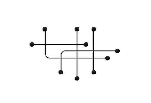 Metall Wandhaken Aufhängung Hook Schwarz - Robuster Wandhaken aus 100% Metall in elegantem Schwarz, ideal zur praktischen Aufbewahrung von Jacken und Accessoires.