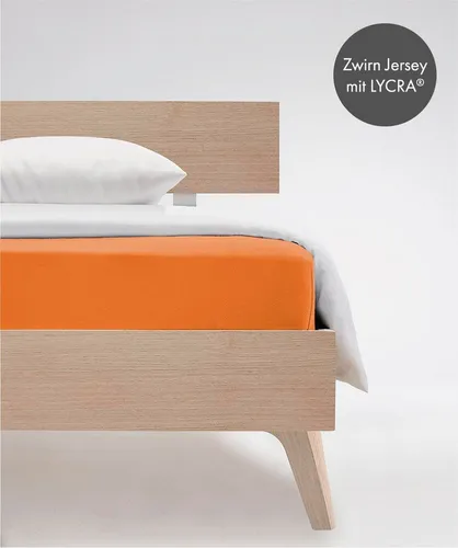 fleuresse Comfort Spannbettlaken in orange von fleuresse