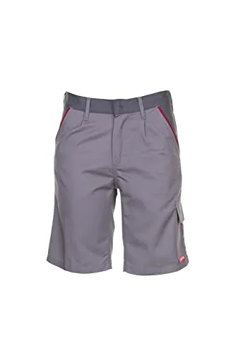 Planam 2371044 Highline Shorts, Zink/Schiefer/Rot, Größe S
