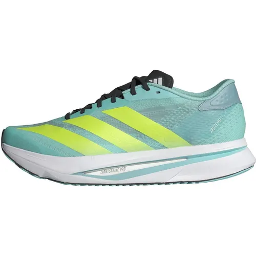 adidas Adizero SL 2 Neutralschuh Herren - Mint und Neongelb - Laufschuhe für ambitionierte Läufer mit ultraleichtem Design und innovativer Zwischensohle für maximale Energierückgabe und frisches Tragegefühl.