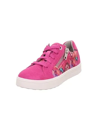 Superfit Stella Pink (5520) 30 – Sportlicher Sneaker für Mädchen - Der sportliche Sneaker STELLA begeistert mit weichem Veloursleder, einem stylischen Sternenprofil und einem praktischen Reißverschluss. Ideal für den Alltag, bietet er hohen Tragekomfort und ein super Fußklima.