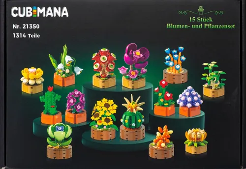 15er Blumen & Pflanzen Set – Spielzeug für kreative Gärtner