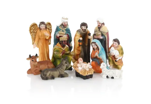 Nordstern Krippenfigur kleine Weihnachtskrippe (11 St), klassisches Design 3- 10 cm