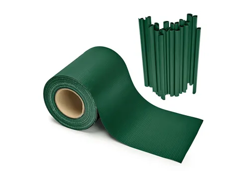 Garronda Sichtschutzstreifen 19 cm x 35 m – UV-beständige PVC-Sichtschutzfolie für Balkon und Zaun - Praktische Sichtschutzstreifen aus robustem PVC für Balkon und Zaun, ideal zur Erhöhung der Privatsphäre. Einfache Montage mit Clips, UV-beständig und langlebig für den Außenbereich.