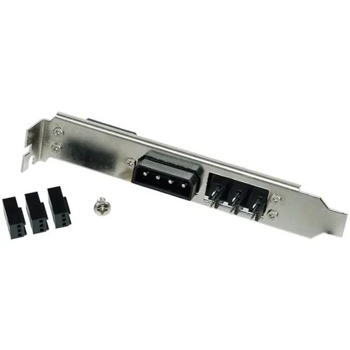 Phobya Slotblende 4Pin Molex & 3x 3Pin Lüfterstecker EOL