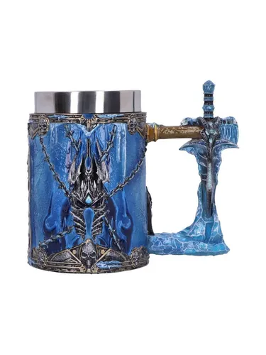 Nemesis Now World Of Warcraft Tasse One Size - Offiziell lizenzierter handbemalter Krug mit Lich King Design, ideal für Sammler und Fans von World of Warcraft. Aus hochwertigem Resin gefertigt, Höhe ca. 15,5 cm.