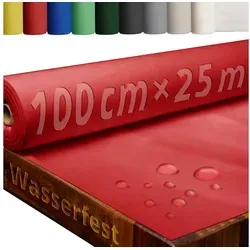 DecoHomeTextil Tischdecke Rolle Vliesstoff 80g/m² in rot von DecoHomeTextil