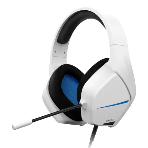 Krom Kopa Move 2.0 Gaming-Headset, kabelgebunden, Weiß in weiß von KROM