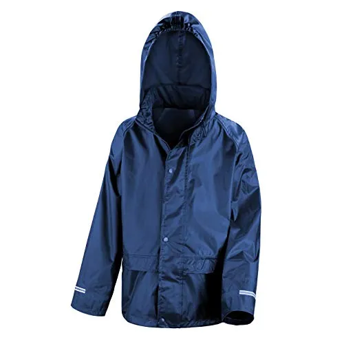 Result Kinder Regenjacke/Regenüberjacke (11-12 Jahre) (Marineblau)