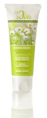 Ovis pflegende Handcreme mit Schafmilch Wiesenduft ohne Silikone Parabene Mineralöle 75g
