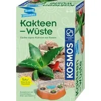 KOSMOS - Kakteen-Wüste, Miniatur-Wüste für Kinder ab 6 Jahren, mit Samen, Gewächshaus und spannenden Experimenten über Wüsten und Kakteen