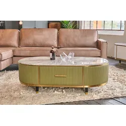 KAWOLA Couchtisch MARIA mit Marmorplatte von KAWOLA