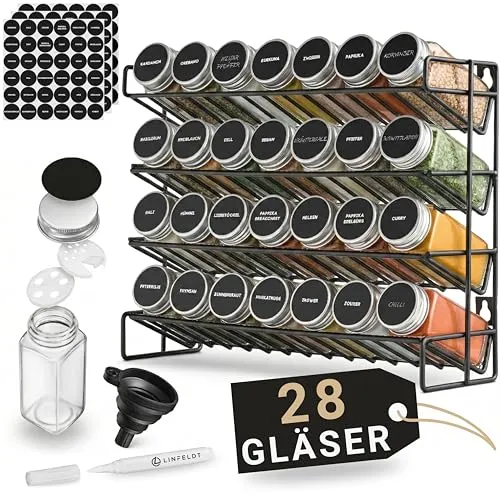 LINFELDT® Gewürzregal 28 Gläser von LINFELDT