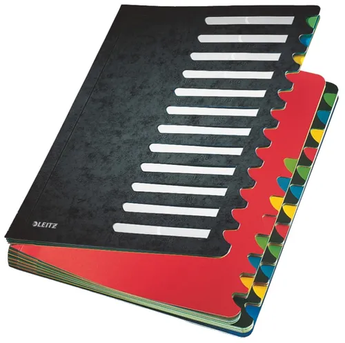 LEITZ Pultordner Deskorganizer Color, A4, 1-12, schwarz