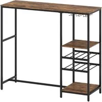 Costway Bartisch Küche Küchentheke mit Ablagefächern 121 x 41 x 105.5 cm