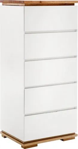 MCA furniture Kommode Chiaro, 5 Schubladen in Weiß matt in weiß von MCA Furniture