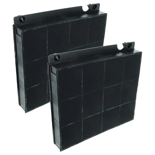 vhbw 2x Aktivkohlefilter kompatibel mit AEG DUB5650HM, DUB5650HW, DKB5660HM, DKB5960HM, DTB3651M, DTB5660HM, DTB5960HM Dunstabzugshaube