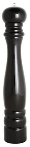 Ib Laursen Pfeffermühle schwarz groß - Dekorative Pfeffermühle aus Gummiholz, Höhe 42,5 cm, ideal für moderne Küchen und stilvolles Kochen.