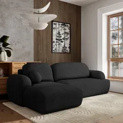 Masseno Ecksofa MODENZA N L-S mit Schlaffunktion - Ecksofa mit Bettkasten, elegantes Design und praktischer Stauraum für Bettzeug, ideal für Wohnzimmer und Gästeübernachtungen.