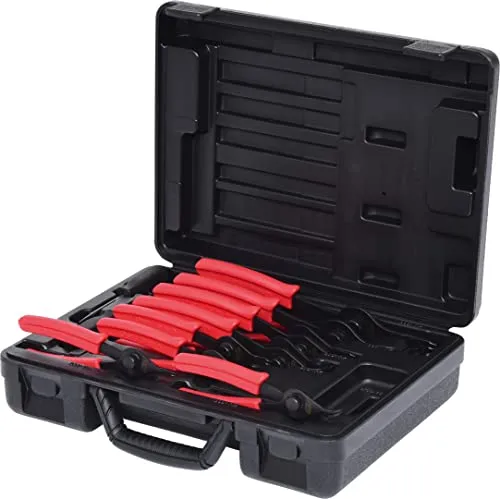 KS Tools 970.0110 Sortiment E-Sicherungsringe, Ø1,5-22mm, 300-tlg. - Zangen-Sets mit 300 Teilen, ideal für präzise Montage und Demontage von Innen- und Außensicherungsringen – inklusive 16 verschiedenen Zangen und flexiblen Spitzen.