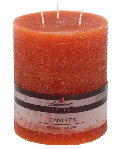 Steinhart Kerzen Rustic-Kerze 3-Docht Stumpenkerze 