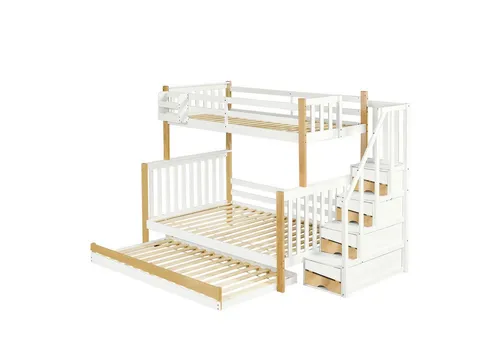 Odikalo Etagenbett Kinderbett Fallschutz Entworfen Bettpositionen Rollbett 90&120*200cm
